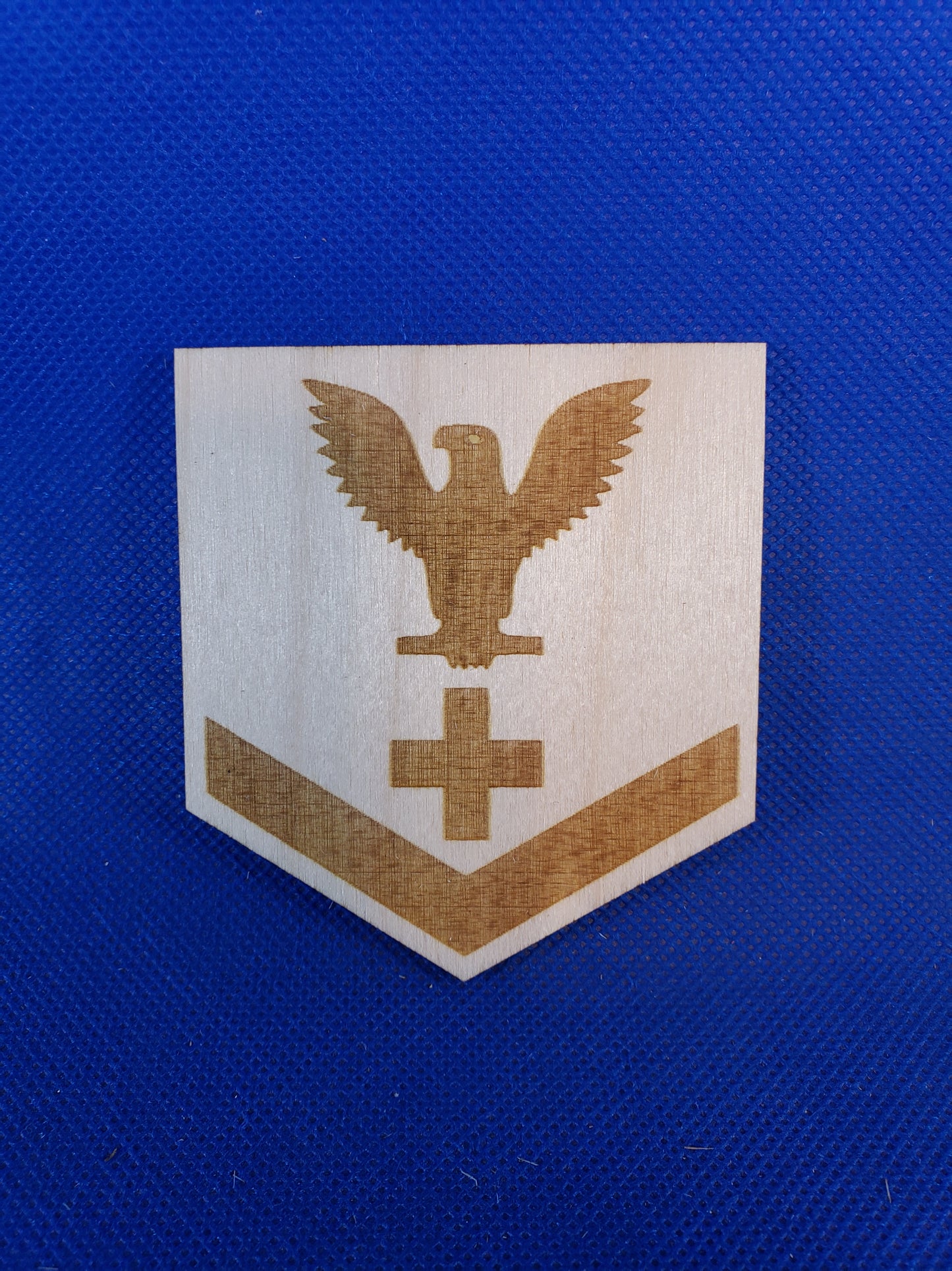US Navy Pharmacist Mate 3rd Class - Laser cut natural wooden blanks