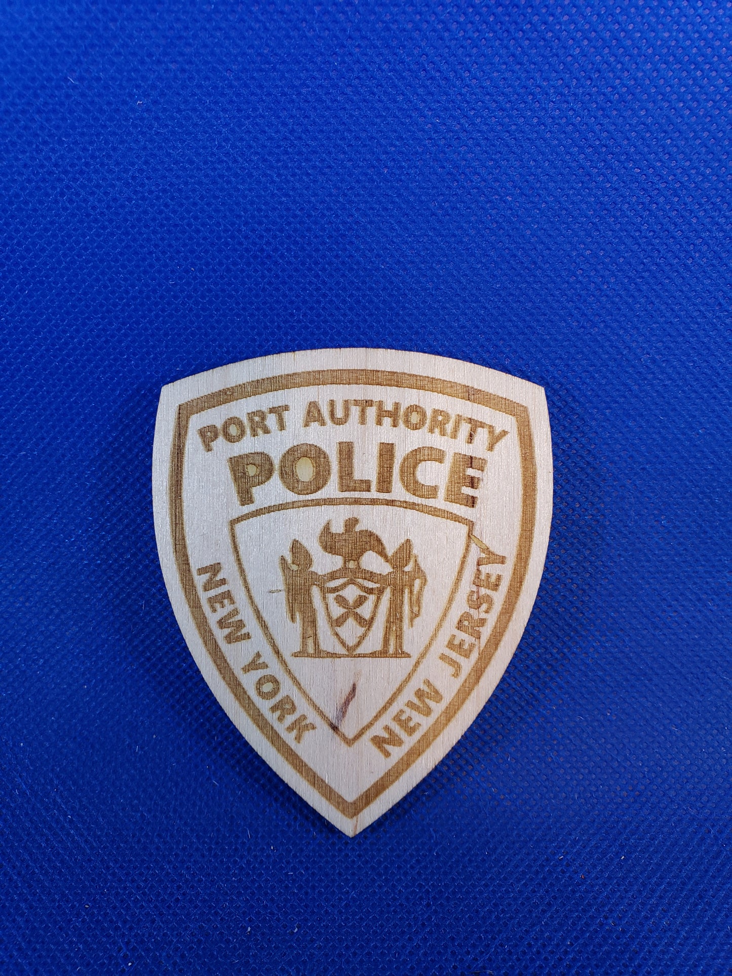 Port Authority Police - Laser cut natural wooden blanks
