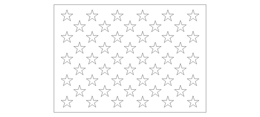 Template for US Flag Union SVG file