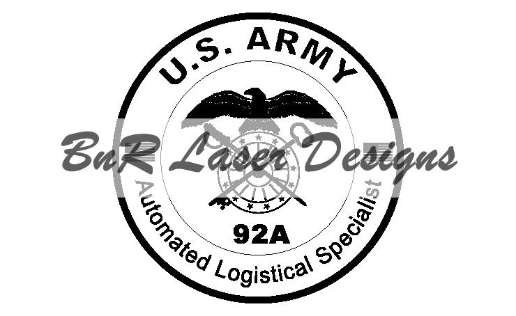 US Army Automated Logistical Specialist SVG file