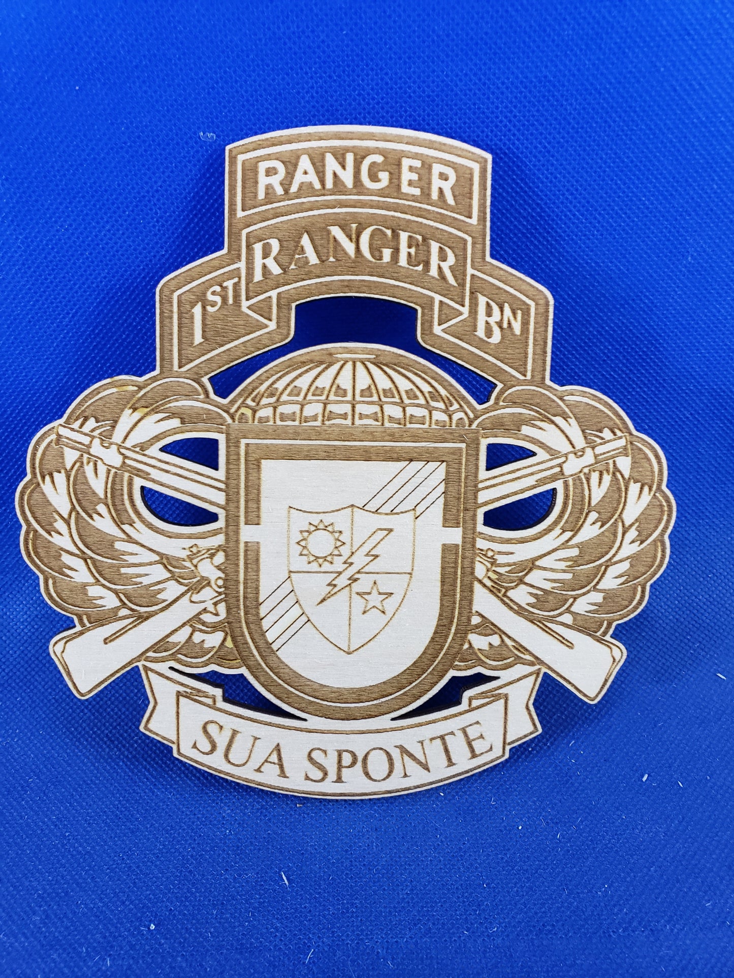 Ranger Combination Patch - Laser cut natural wooden blanks