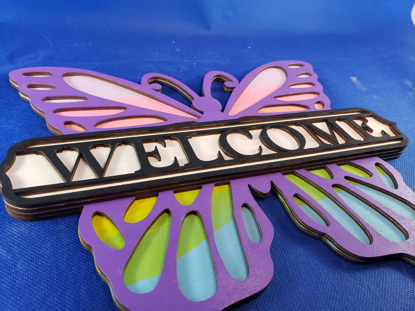 3D Butterfly Customizable Sign