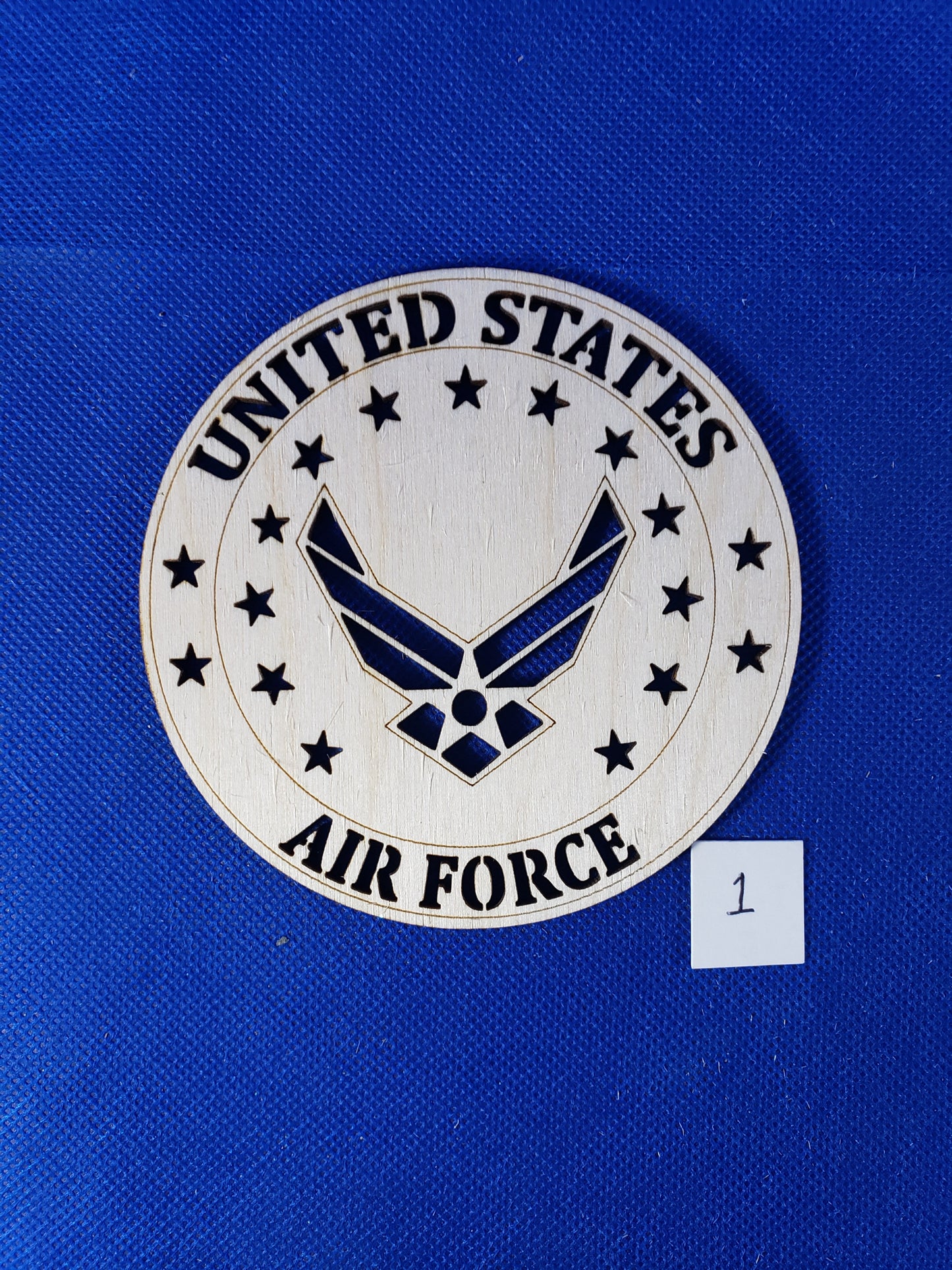 US Air Force - Laser cut natural wooden blanks