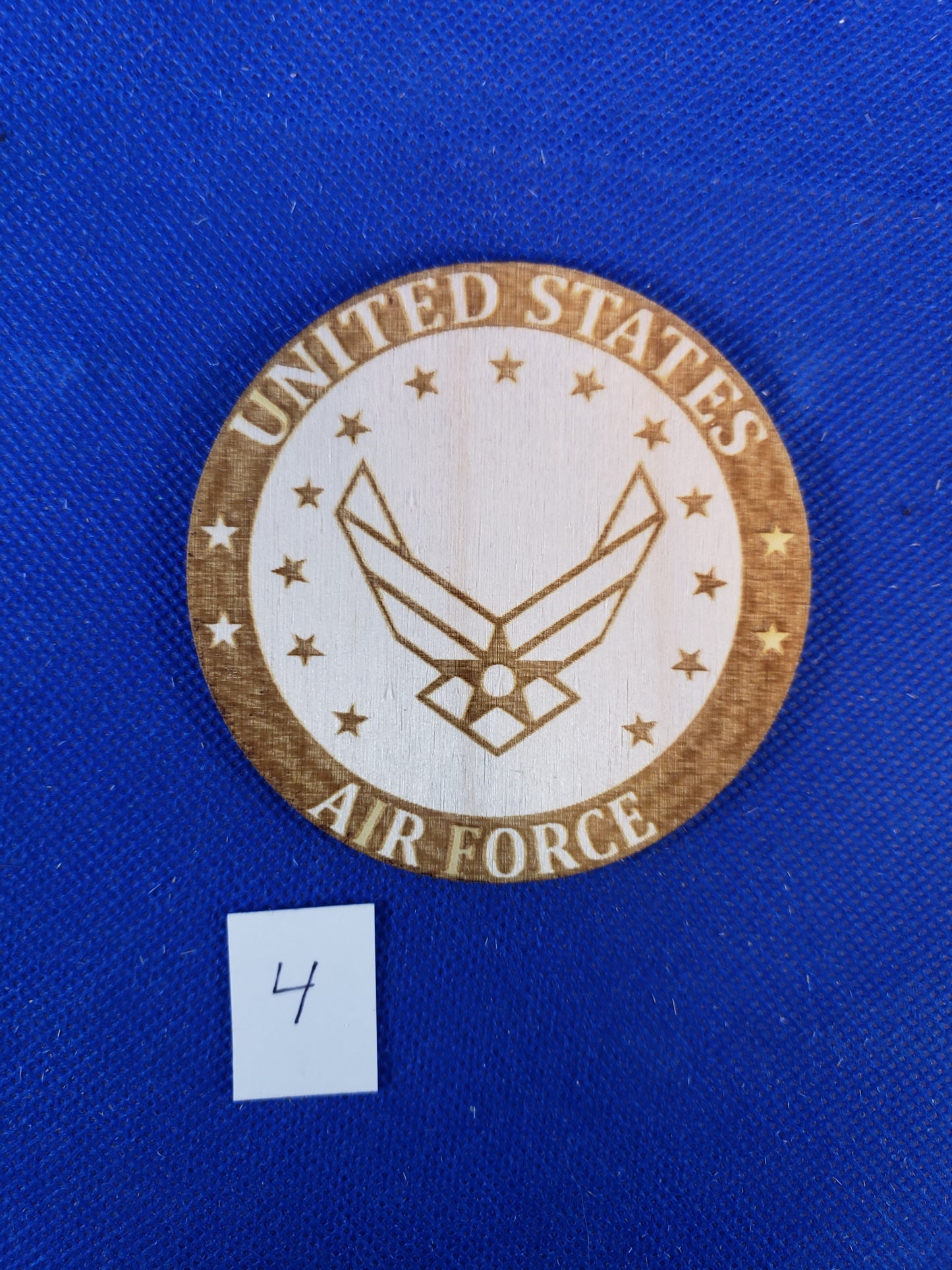 US Air Force - Laser cut natural wooden blanks