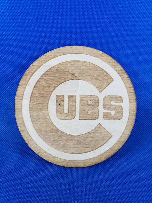 Chicago Cubs - Laser cut natural wooden blanks