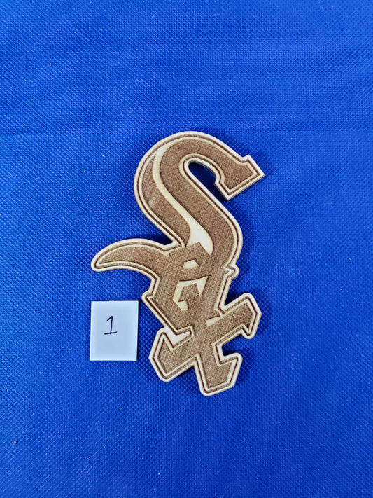 Chicago White Sox Logo - Laser cut natural wooden blanks