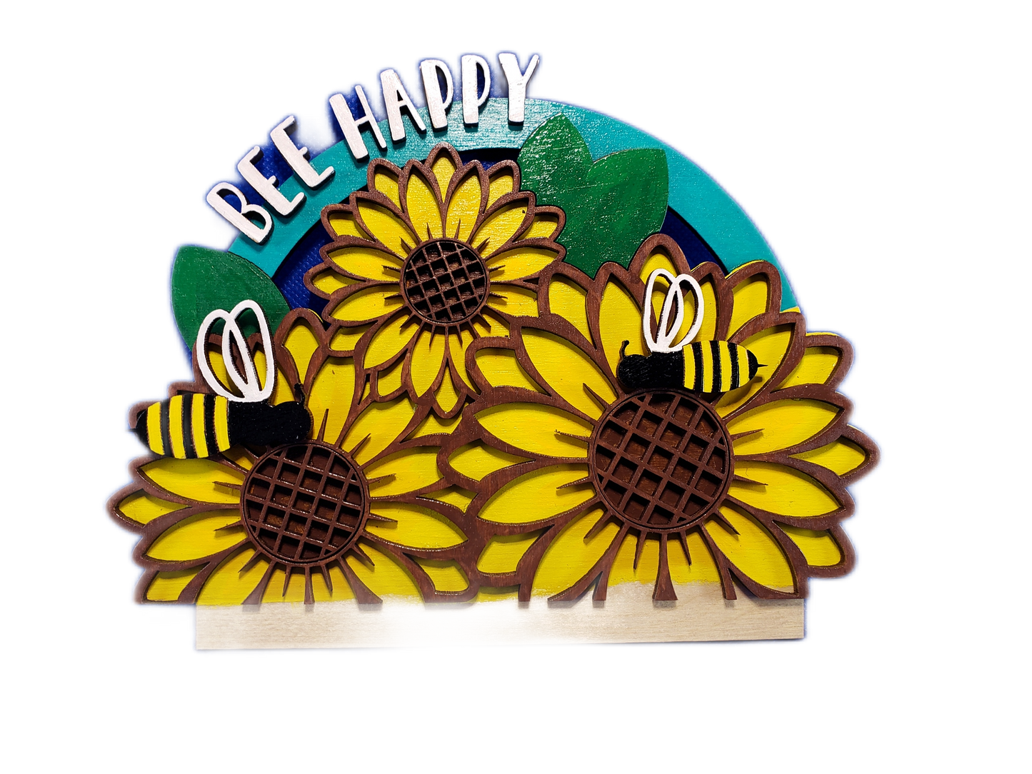 Bee Happy - DIY unfinished Changeable sign insert