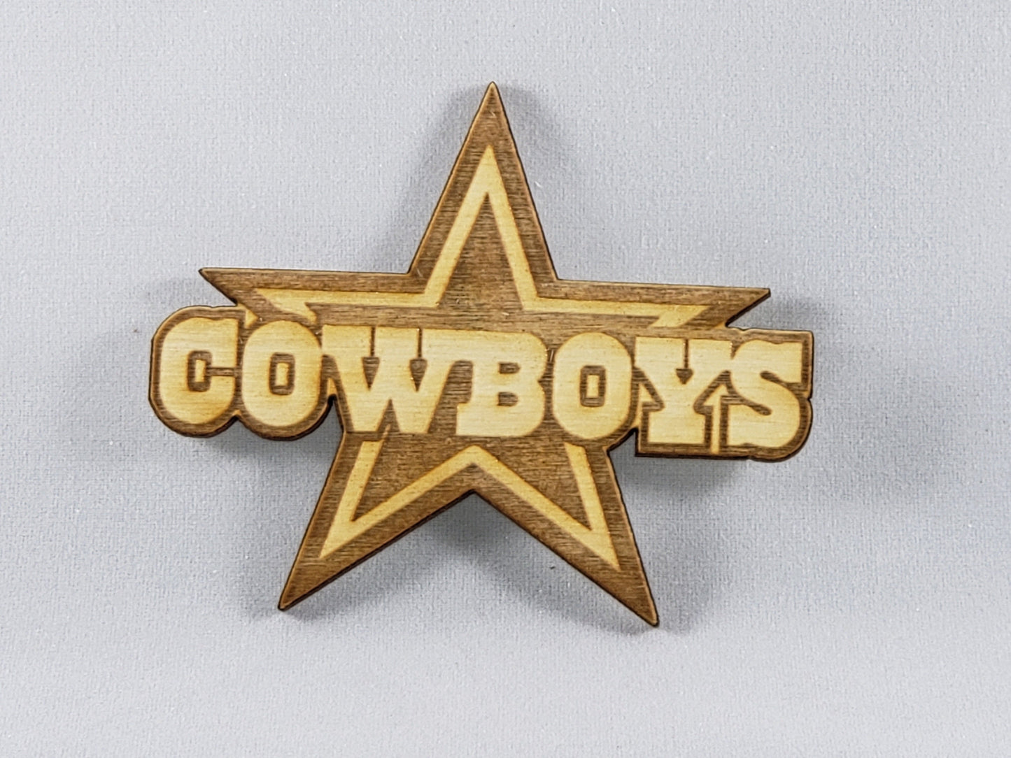 Dallas Cowboys Star - Laser cut natural wooden blanks