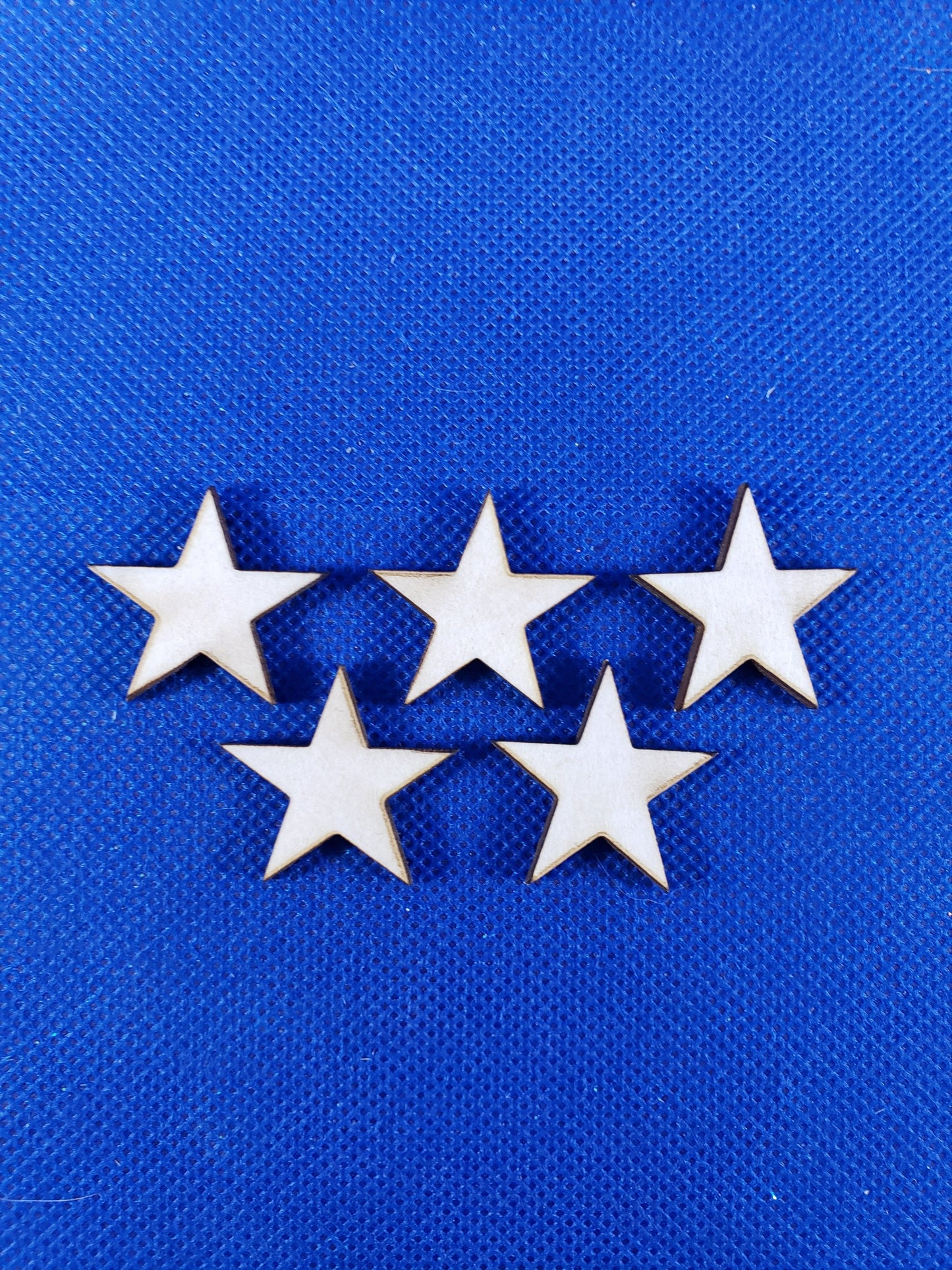 American Flag Stars-Laser cut natural wooden star blanks