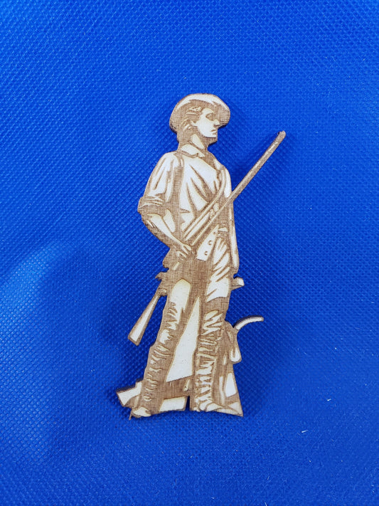 Air National Guard Soldier-Laser cut natural wooden blank