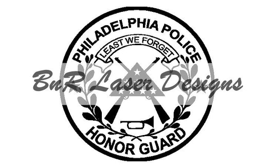 Philadelphia Police Honor Guard SVG File