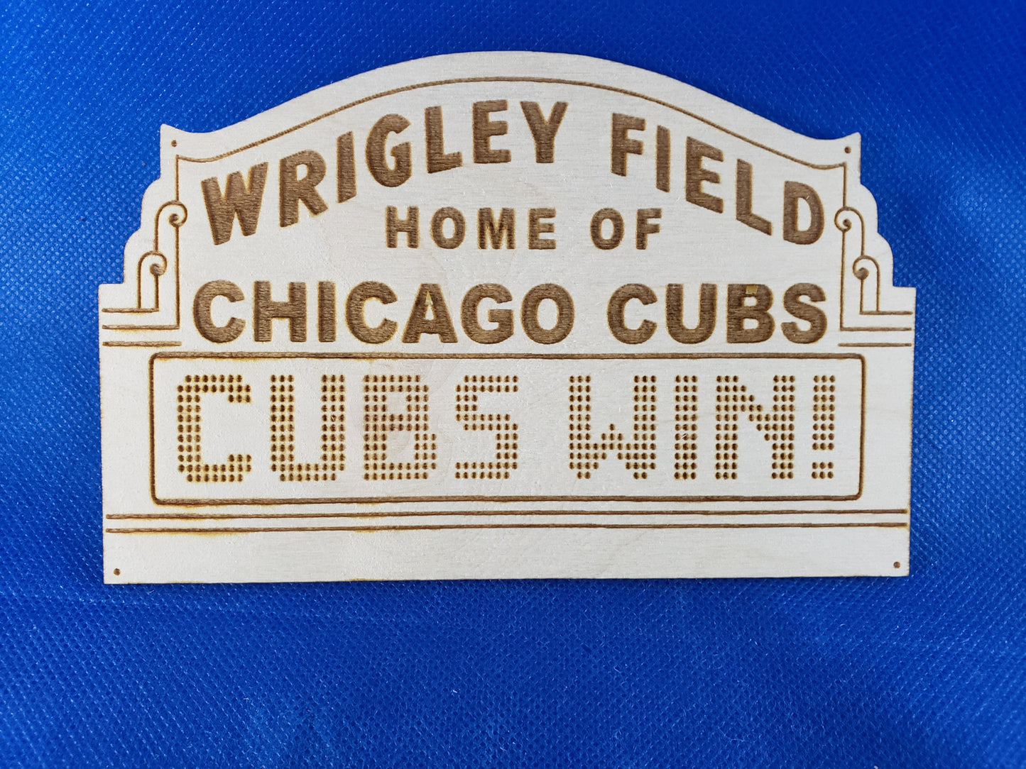Wrigley Field Marque - Laser cut natural wooden blanks