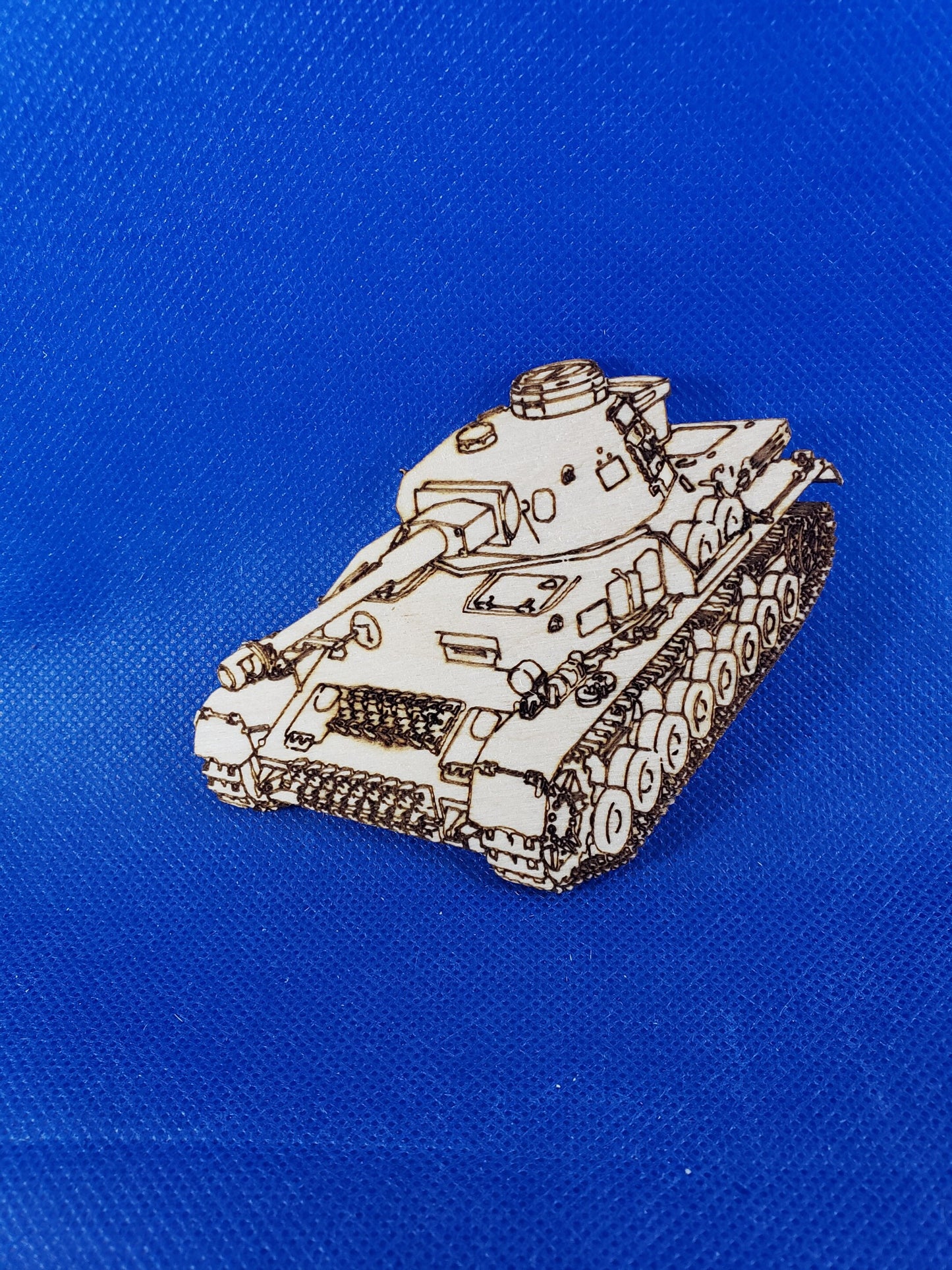 Army Tank-Laser cut natural wooden blank