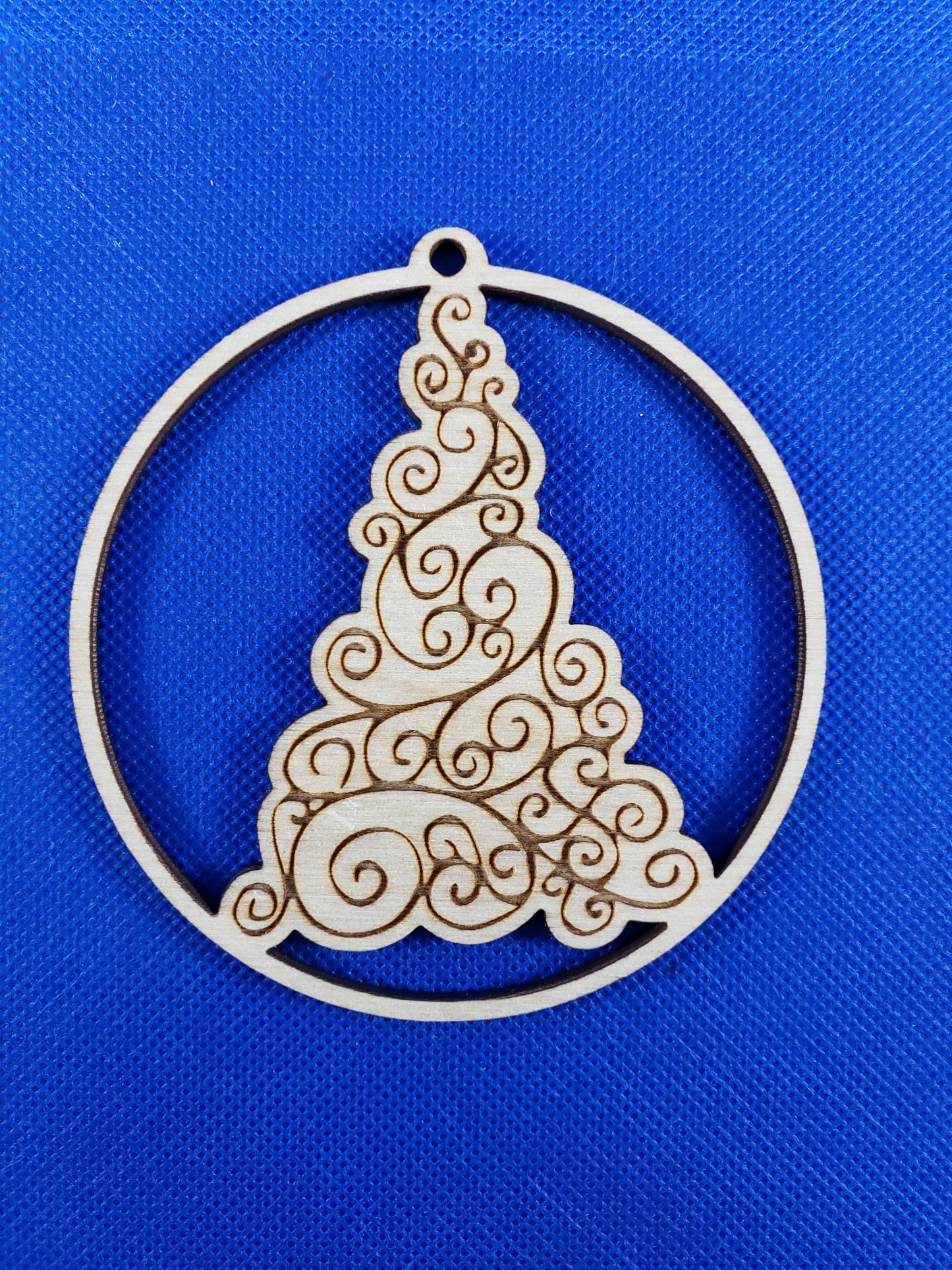 Christmas Tree Christmas Ornament - Laser cut natural wooden blanks