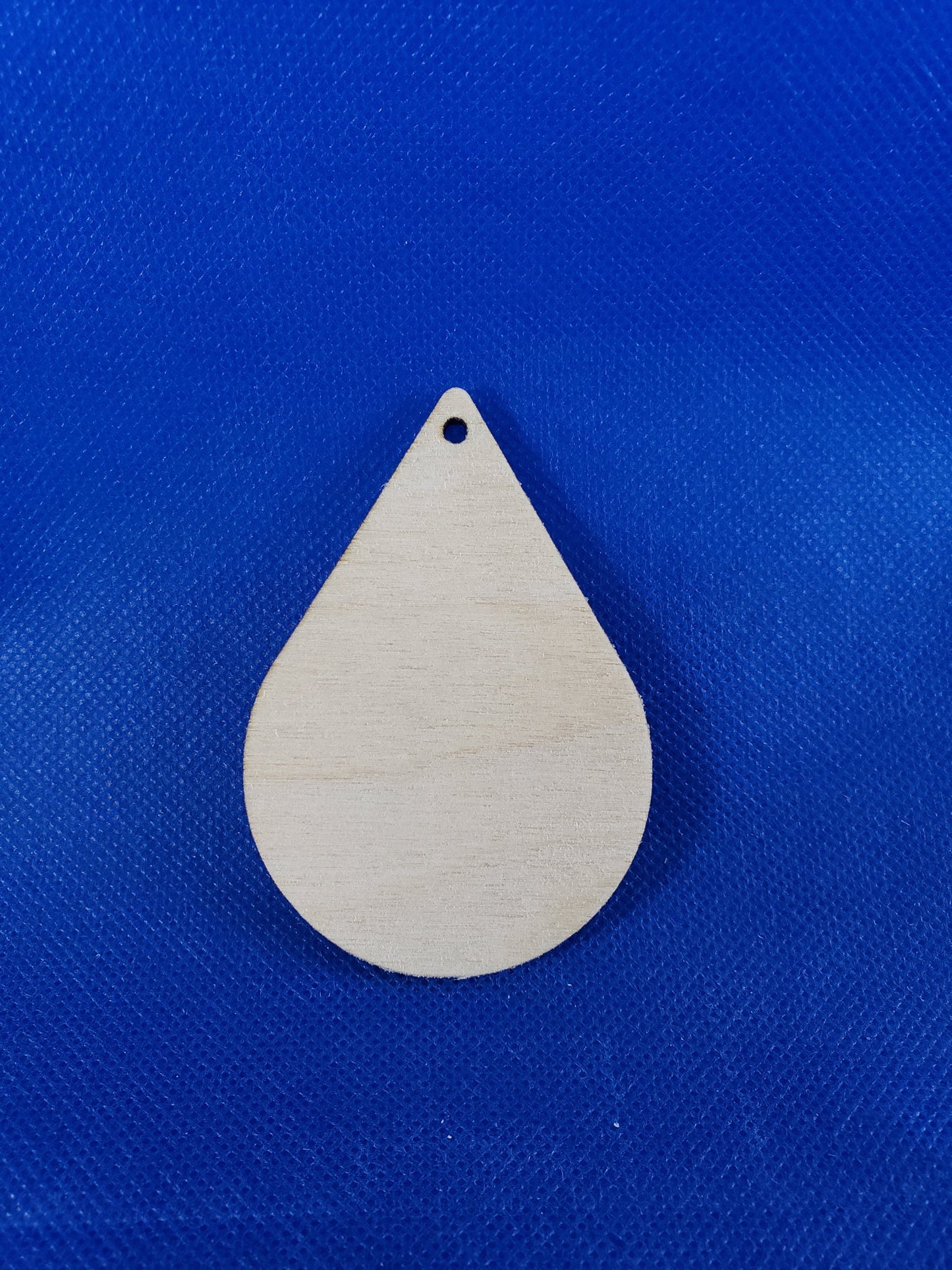 Teardrop Earring Shape - Laser cut natural wooden blanks