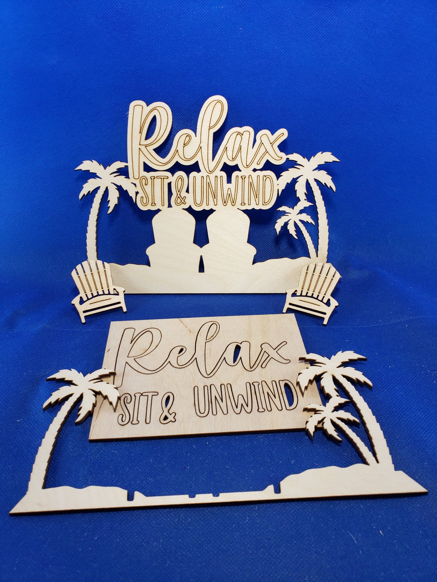 Relax and Unwind Changeable Sign Insert - DIY unfinished Changeable sign insert