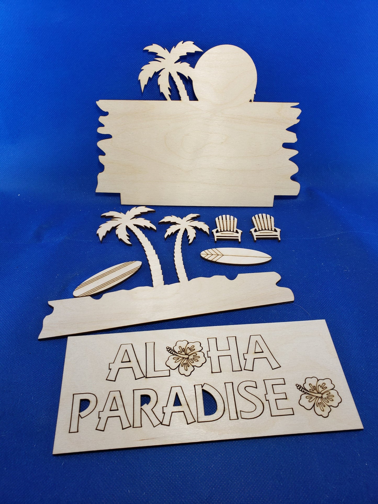 Aloha Paradise - DIY unfinished Changeable sign insert