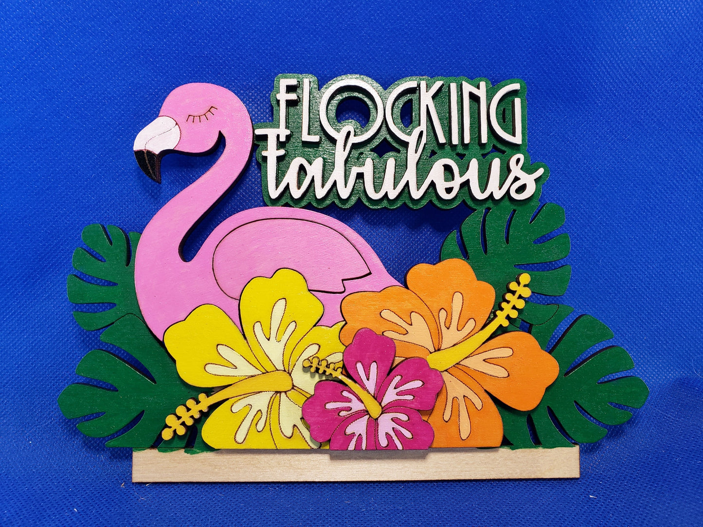 Flamingo Interchangeable Sign Insert - DIY Welcome Sign, Paint Party